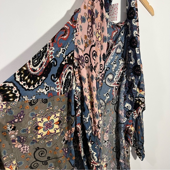 Free People Little Wing Mix Print Kimono One Size - Picture 4 of 9